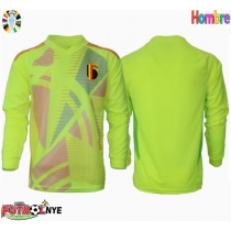 Camiseta Bélgica Portero Visitante Equipación Eurocopa 2024 manga larga